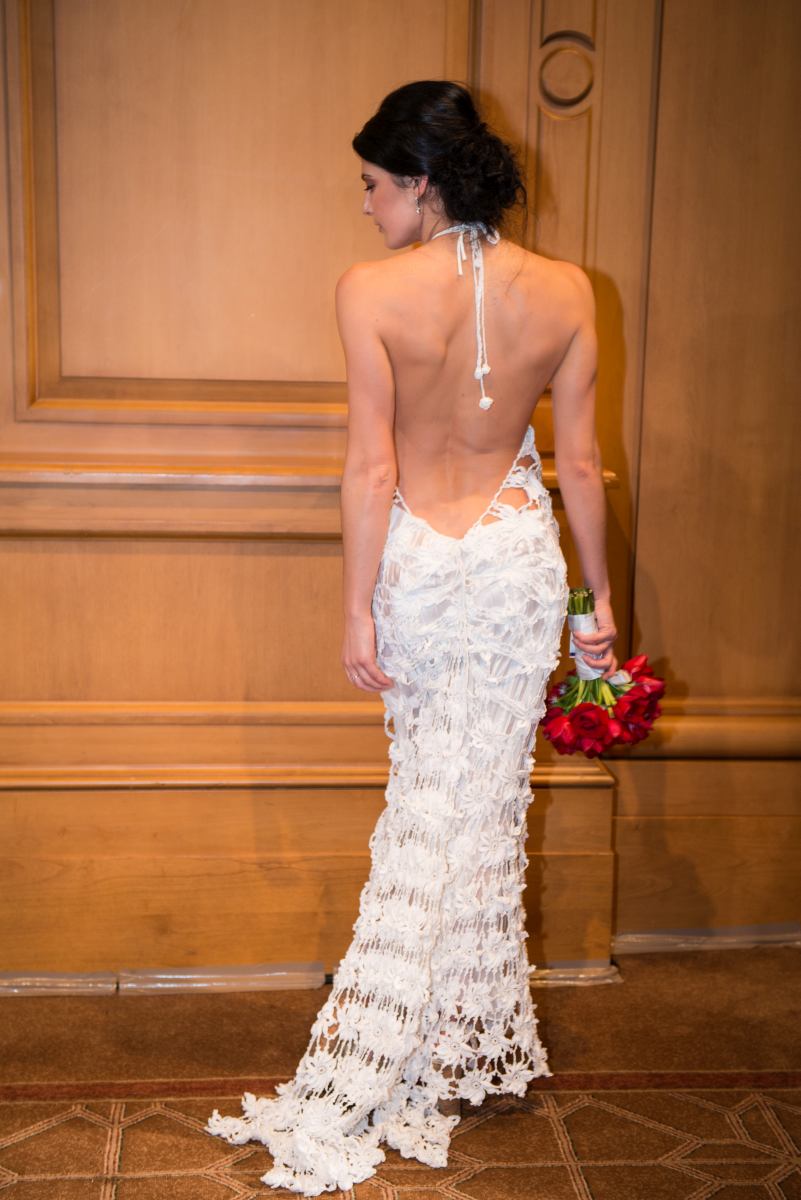 Camila Crochet-Knit Wedding Gown