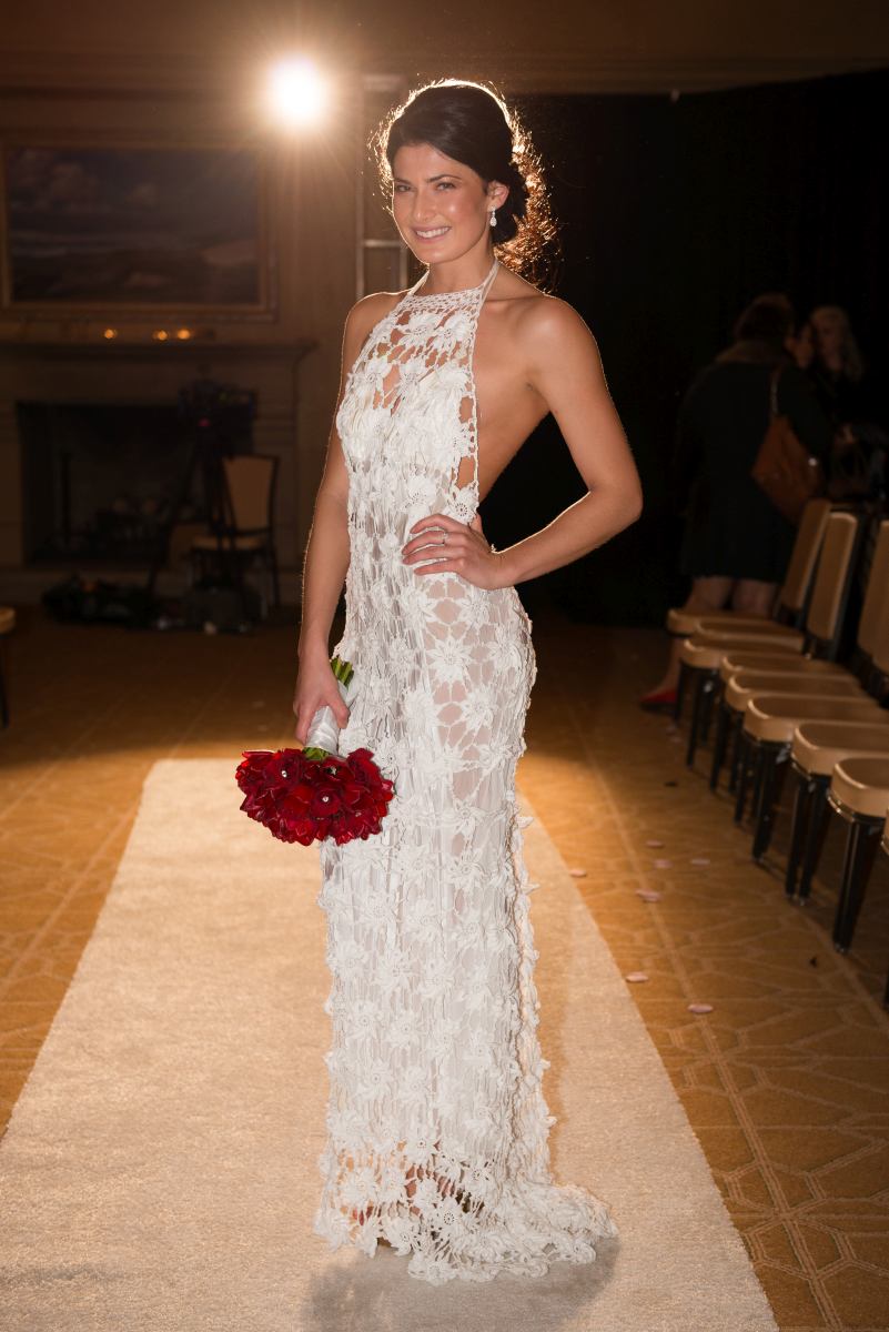 Camila Crochet-Knit Wedding Gown